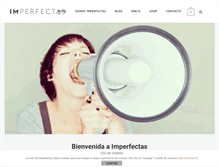 Tablet Screenshot of imperfectas.com